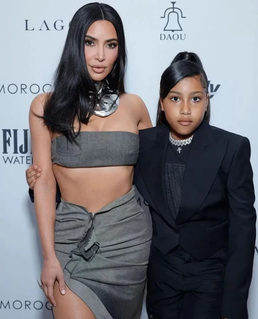 Kim Kardashian Swaps Sheer Dresses for a See-Through Suit