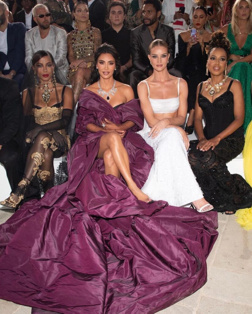 "Princess Perfection: Kim Kardashian's Mesmerizing Dolce & Gabbana Show Dress"